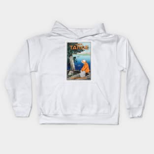 Lake Tahoe Vintage Travel Poster 1923 Kids Hoodie